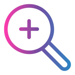 Fototapeta premium zoom in gradient icon