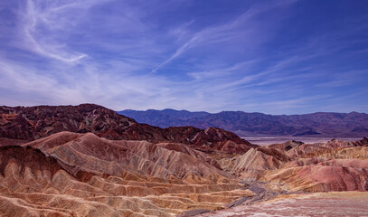 Fototapeta premium Zabriskie point, death valley, california, usa