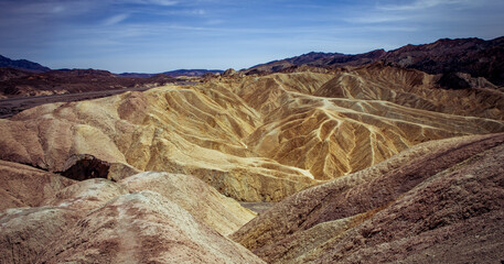Zabriskie point, death valley, california, usa