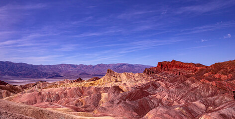 Zabriskie point, death valley, california, usa
