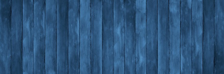 wide Wood texture panels background boards banner. empty template. blue shade of color