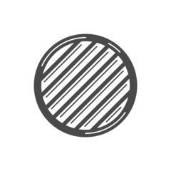 Barbeque Grill isolated on white background. BBQ Concept. Barbecue Grill Icon. Vector illustrations