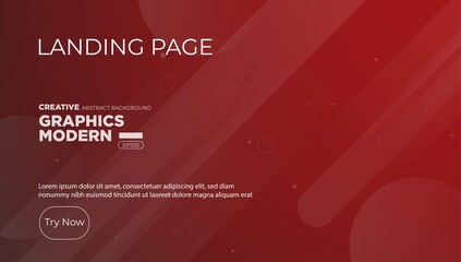 shapes color background design.red gradient shapes. Design landing page. Futuristic abstract composition. Vector Illustration eps10