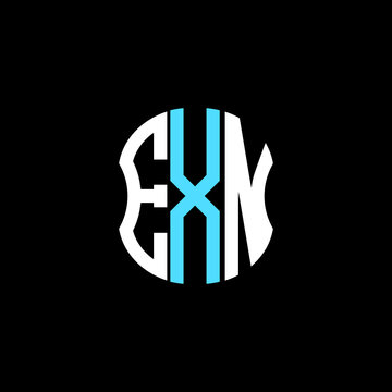 EXN letter logo creative design. EXN unique design