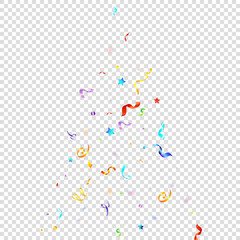 ribbon serpentine tinsel red spiral color curly