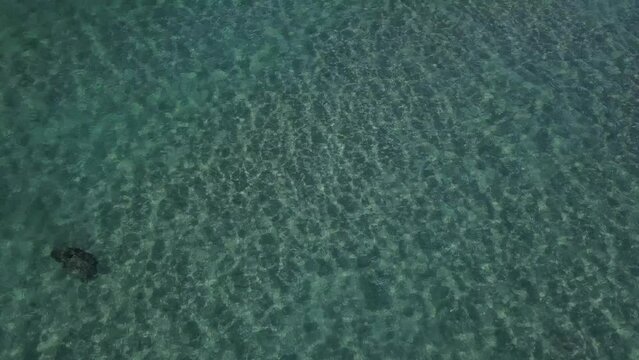 Aerial shore reveal