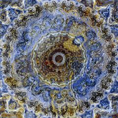 Vintage grunge mandala ornament pattern.