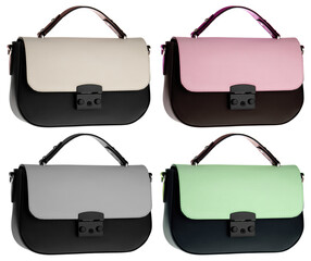 Stylish Set Fashionable Leather Woman Bag