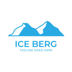 Fototapeta na wymiar iceberg vector logo design