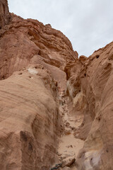 Fantastically  beautiful mountain nature in Timna National Park near Eilat, southern Israel.