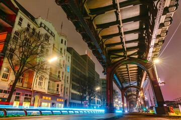 Evening and night sketches on the millet streets in the center o