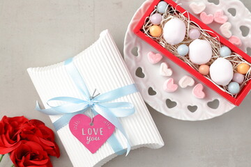 マシュマロとキャンディー｜バレンタインデー・ホワイトデーのイメージ