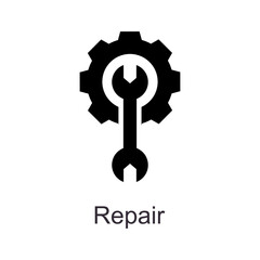  Repair vector Solid Icon Design illustration. Home Improvements Symbol on White background EPS 10 File