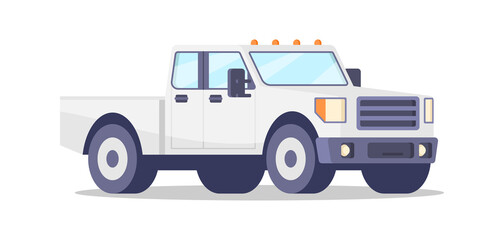 Off road pickup car isometric vector illustration. Modern trendy engine transportation for passenger highway travel moving. Speed personal motor vehicle SUV automobile power transmission technology