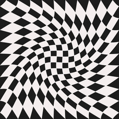 Rhompbuses black snd white pattern. Vector chess rhombs.