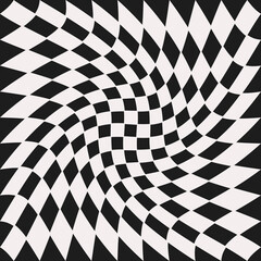 Rhompbuses black snd white pattern. Vector chess rhombs.