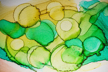 colored fantasies with alcohol ink