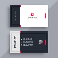 Business card design, visiting card, personal card