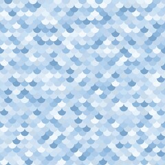 Vector light blue seamless pattern background inspired by fish skin texture