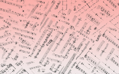 confused musical notes on a completely forgotten sheet