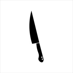kitchen knife icon, vector, illustration, 10 eps