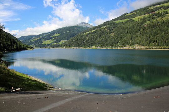 Zoggler Reservoir near Kuppelwies. Ulten Valley. South Tyrol – Alto Adige. Italy