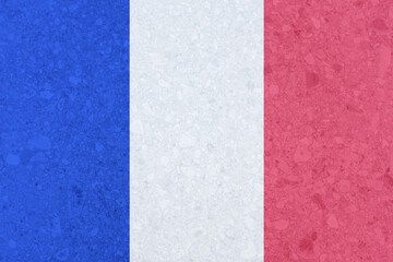 Fototapeta premium France flag. Vintage texture style 