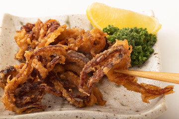 ヤリイカの唐揚げ