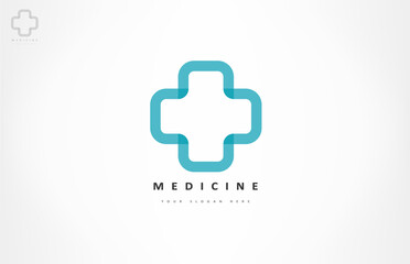 Obraz premium Medical cross logo. Medical center vector design.