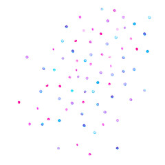 Hand drawn watercolor card with dots texture and happy spring calligraphy