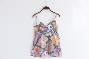  Summer camisole on white background.