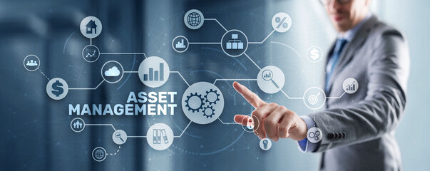 Asset Management. Financial real estate management concept