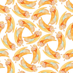 eamless pattern with angels on a white background for Christian designs. Easter, Christmas, Baptist prints, publications and backgrounds