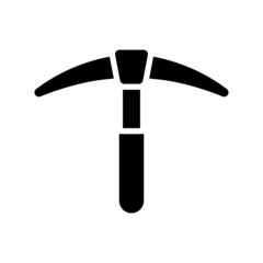 Pickaxe icon isolated on white background