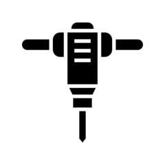 Driller icon isolated on white background