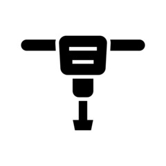 Driller icon isolated on white background