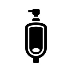 Urinal icon isolated on white background