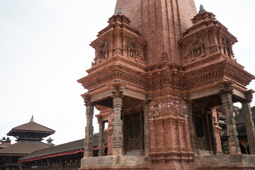 Kathmandu,Nepal- April 20,2019 : Patan Durbar Square is situated at the centre of Lalitpur city. Patan is one of the oldest know Buddhist City. It is a center of both Hinduism and Buddhism.