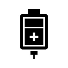 Obraz premium Blood Infuse icon isolated on white background
