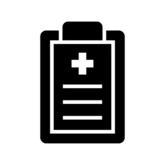 Clipboard icon isolated on white background