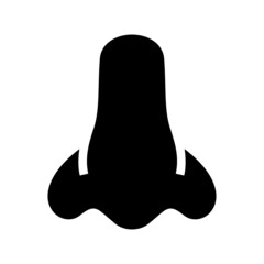 Nose icon isolated on white background