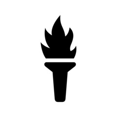 Olympic Torch icon isolated on white background