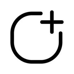 Create icon isolated on white background