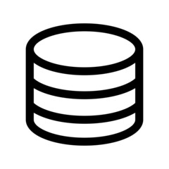Obraz premium Database icon isolated on white background
