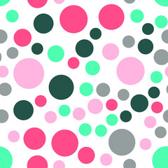 Abstract seamless pattern with circles. Geometry pattern for fabric and textile
