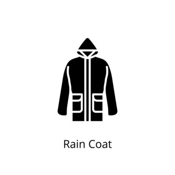 Rain Coat Icon In Vector. Logotype