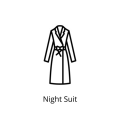 Night Suit icon in vector. Logotype