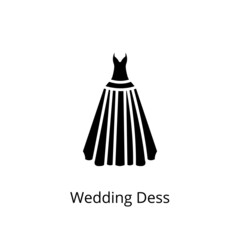 Wedding Dess icon in vector. Logotype