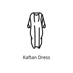Kaftan Dress icon in vector. Logotype