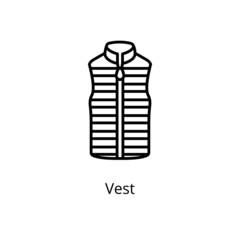Vest icon in vector. Logotype